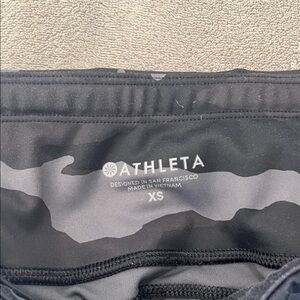 Athleta Gray and Black Camo Leggings